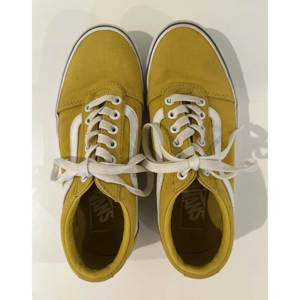 Vans Old Skool Low Womens‎ Size 7 Yellow Sneakers